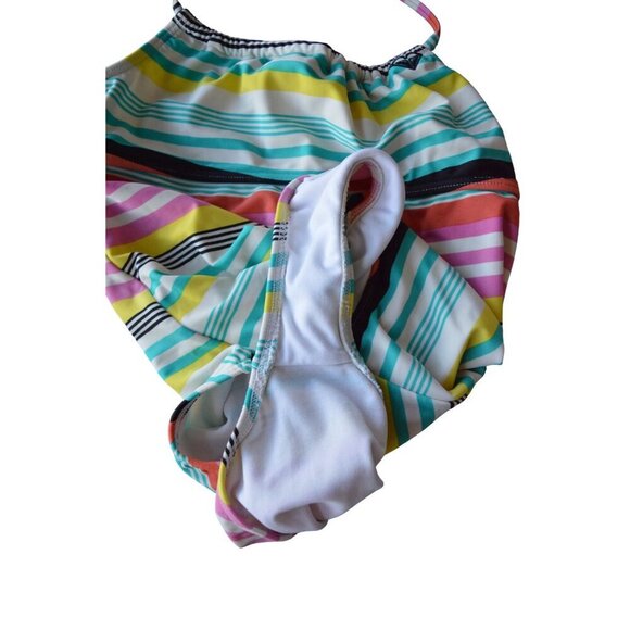 Roxy Girls Striped Open Back One Piece Swimsuit Size 16 - Picture 5 of 7